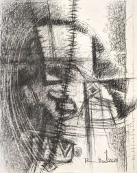 A. S. Rind, 22 x 28 Inch, Charcoal On Paper, Figurative Painting, AC-ASR-743